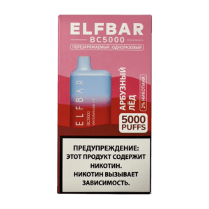 Доставка Электронных сигарет ELFBAR bc5000 арбузный лед